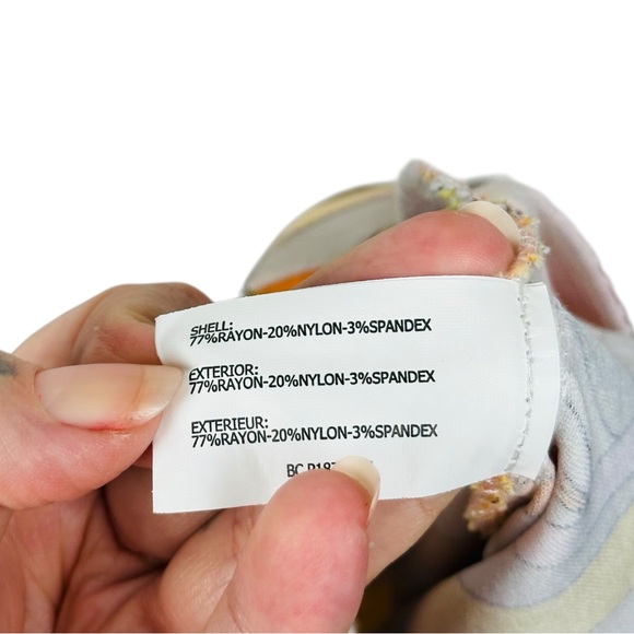 Insight Vintage Retro 70s Psychedelic Print Stretchy Colorful Cropped Pants 16 - Picture 7 of 8